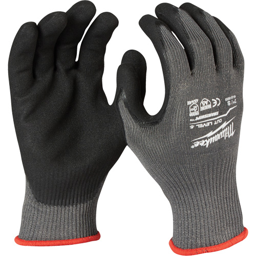 Milwaukee 48-22-8952B Gants r&eacute;sistant aux coupures, Taille Grand, Rev&ecirc;tement Nitrile, ANSI/ISEA 105 niveau 5