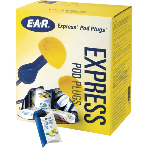 3M 321-2200 Bouchons d'oreilles rapides de style capsule E-A-R, Sans cordon, Vrac - Sachet coussin, 25 dB NRR, Taille unique
