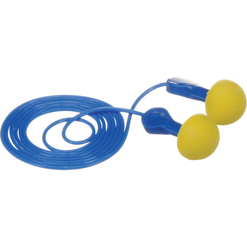 3M 311-1114 Bouchons d'oreilles rapides de style capsule E-A-R, Avec cordon, Vrac - Sachet coussin, 25 dB NRR, Taille unique