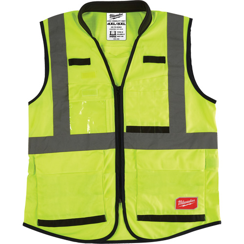 Milwaukee 48-73-5081 Veste de s&eacute;curit&eacute; haute performance, Jaune lime haute visibilit&eacute;, Moyen/Petit