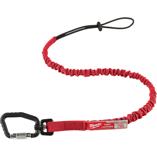 Milwaukee 48-22-8810 Locking Tool Lanyard, Bungee, Carabiner/Loop