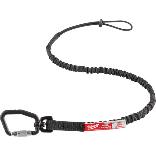 Milwaukee 48-22-8815 Locking Tool Lanyard, Bungee, Carabiner/Loop