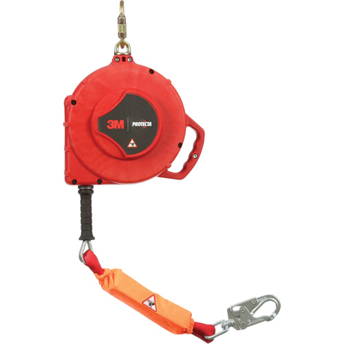 3M Protecta Fall Protection 3590547 Rebel Self Retracting Lifeline, 50', Galvanized Steel, Swivel