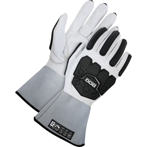Bob Dale Gloves 20-1-5005-S Classic Impact & Cut Resistant Driver Gloves with 5" Cuffs, Size Small, Goatskin/Cowhide Shell, ASTM ANSI Level A6