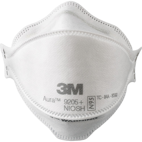 3M 9205PH-10-DCCA Aura Particulate Respirator, N95, NIOSH Certified, Low Profile/One Size