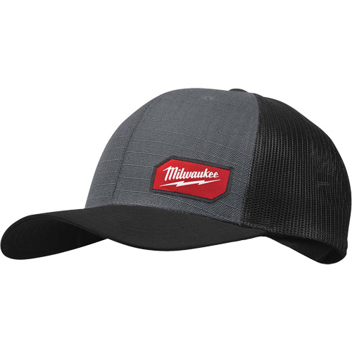 Milwaukee 505G Gridiron Snapback Trucker Hat, Grey, Nylon/Poly-Cotton
