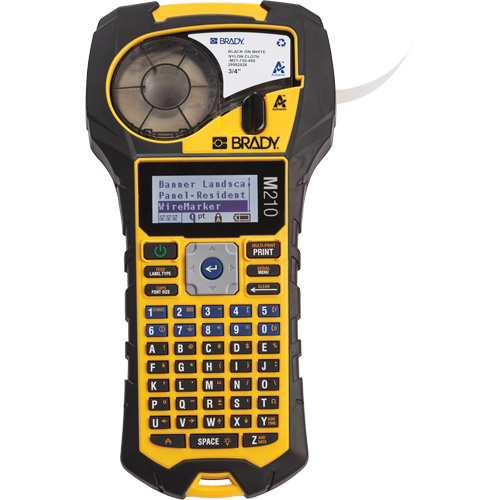 Brady M210 Handheld Label Maker, 0.75" Tape