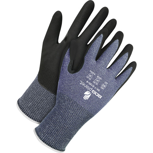Bob Dale Gloves 99-1-8120-9 Coated Cut-Resistant Gloves, Size Large/9, 15 Gauge, Foam Nitrile Coated, HPPE Shell, ASTM ANSI Level A2/EN 388 Level B