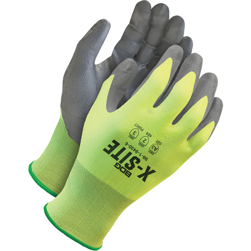 Bob Dale Gloves 99-1-9430-10 Gants r&eacute;sistants &agrave; la coupe pour &eacute;cran tactile X-Site, Taille T-Grand/10, Calibre 21, Rev&ecirc;tement Polyur&eacute;thane, Enveloppe en PEHP, ASTM ANSI niveau A3