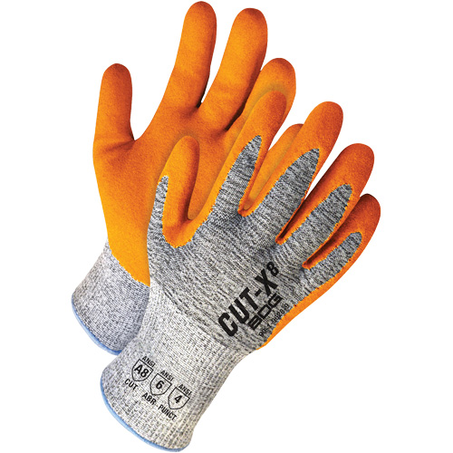 Bob Dale Gloves 99-1-9628-6 Cut-X Coated Cut-Resistant Gloves, Size 6/X-Small, 13 Gauge, Nitrile Coated, HPPE Shell, ASTM ANSI Level A8
