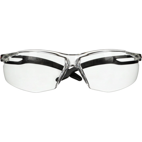 3M SF501SGAF-BLK Lunettes de s&eacute;curit&eacute; s&eacute;rie 500 SecureFit, Lentille Transparent, Antibu&eacute;e/Anti-&eacute;gratignures, ANSI Z87+/R&eacute;pond ou surpasse la norme CSA Z94.3