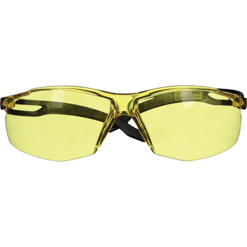 3M SF503SGAF-BLK SecureFit 500 Series Safety Glasses, Amber Lens, Anti-Fog/Anti-Scratch, ANSI Z87+/Meets/Exceeds CSA Z94.3