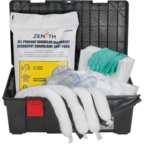 Zenith Safety Products SHB363 Tool Box Spill Kit, Oil Only, Bin, 31 US gal. Absorbancy