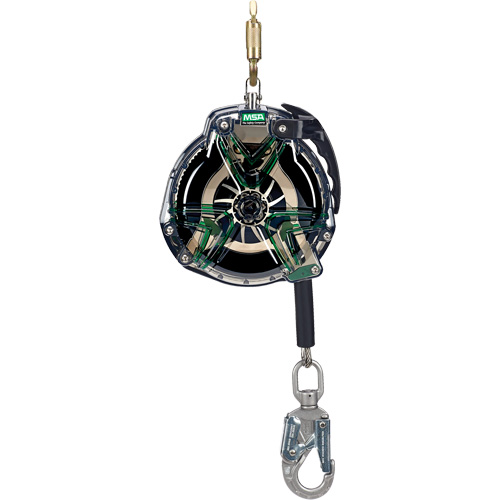 MSA 63310-00ACA V-TEC Self-Retracting Lifeline, 30', Stainless Steel, Swivel