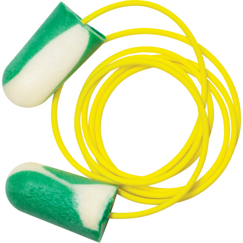 PIP Global Safety BSF-30 Bouchons d'oreilles biosourc&eacute;s Mega Bullet BioSoft, Vrac - Boîte, Avec cordon