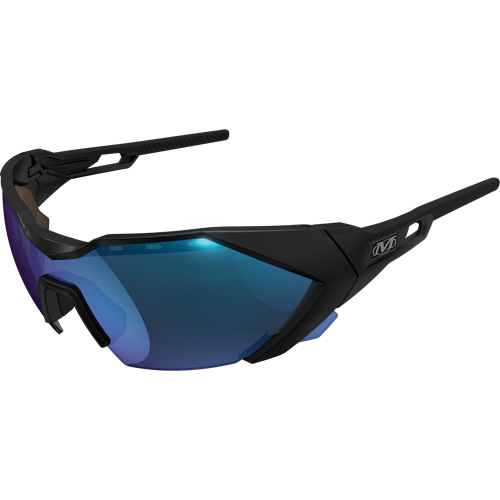 Mechanix Wear VES-22AE-BC Type-E Safety Glasses, Blue Lens, Anti-Fog/Anti-Scratch, ANSI Z87+
