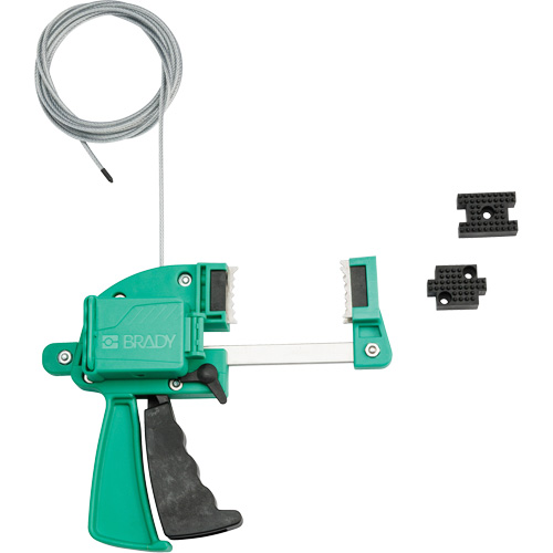Brady 170482 Green Clamping Cable Lockout, 8' Length