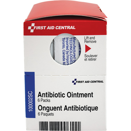 First Aid Central 100002SC Recharge de traitement topique pour les premiers soins SmartCompliance, Onguent, Antibiotique
