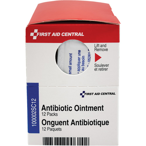 First Aid Central 100002SC12 Recharge de traitement de premiers soins topique au zinc &agrave; bacitracine SmartCompliance, Onguent, Antibiotique