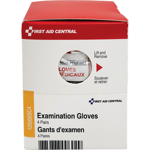 FIRST AID CENTRAL Refill Examination Gloves, Vinyl