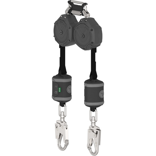 MSA VSOHW-012-QE-C Limiteur de chute personnel V-Shock sans bord d'attaque, 6', Sangles, Pivotant