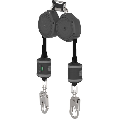 MSA VSOHW-022-QE-C V-Shock&reg; Non-Leading Edge Personal Fall Limiter, 8', Web, Swivel