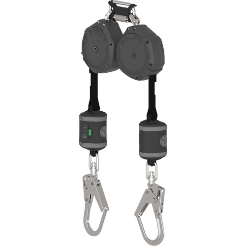 MSA VSOHW-022-QH-C Limiteur de chute personnel V-Shock sans bord d'attaque, 8', Sangles, Stationnaire