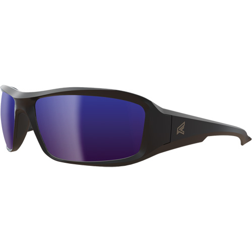 Edge Safety Eyewear XB138. Edge Brazeau Safety Glasses, Blue Mirror Lens, ANSI Z87+/Meets/Exceeds CSA Z94.3