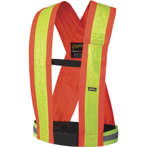 Pioneer V1040950-O/S 5593 Safety Sash, High Visibility Orange, Yellow Reflective Colour, One Size