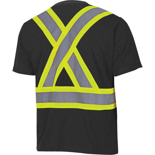 【COSYHARU】Color scheme stripe collar tee two stripe collar short sleeved T-shirt - COSYHARU | 60