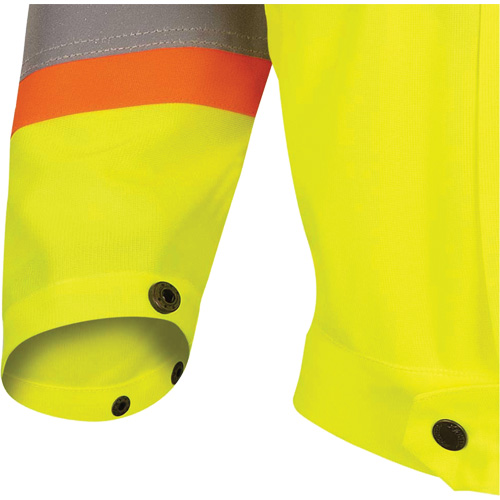 Pioneer V1071260-XS 5999JW Veste de s&eacute;curit&eacute; routi&egrave;re pour femmes, Polyester, Jaune lime haute visibilit&eacute;, T-petit