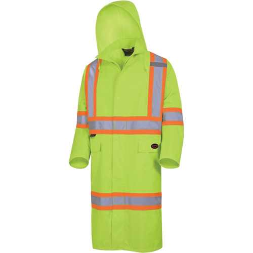 Pioneer V1081460-5XL 5631 Manteau long imperm&eacute;able The Rock 300D, Polyester, 5T-Grand, Jaune lime haute visibilit&eacute;