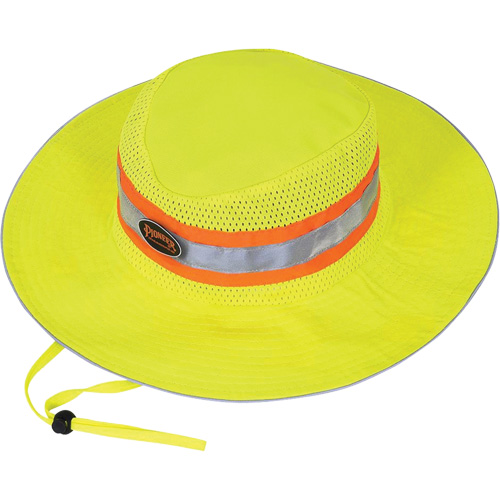 Pioneer V2051660-O/S 279 Ranger's Hat with Strap, High Visibility Lime-Yellow, Polyester