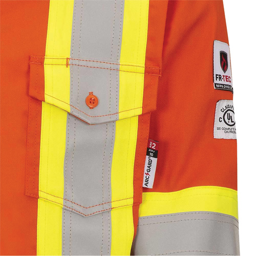 Pioneer V2540460-4XL 7743 Chemise de s&eacute;curit&eacute; ignifug&eacute;e FR-Tech, 4T-Grand, Orange haute visibilit&eacute;