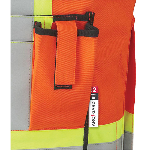 Pioneer V2540750-4XL 7732 FR-Tech&reg; Flame-Resistant Arc Surveyor's Vest, 4X-Large, High Visibility Orange, 9.7 cal/cm²