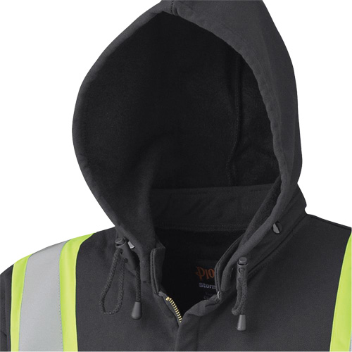 Pioneer V2570470-3XL 337SF Flame-Resistant Zip-Style Safety Hoodie, Men's, 3X-Large, Black, 22 cal/cm²
