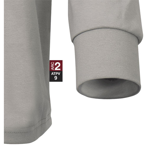 Pioneer V2580310-4XL 333 Flame-Resistant Long-Sleeved Shirt, 4X-Large, Grey