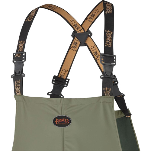 Pioneer V3020340-XS D7020 Dry King&reg; Stretch Bib Pants, X-Small, Polyurethane, Green
