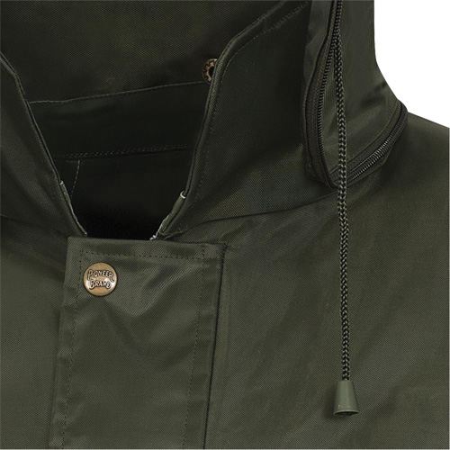 Pioneer V3040340-5XL D8120J Manteau &agrave; capuchon ind&eacute;chirable Nailhead pour planteur d'arbres, Polyester/PVC, 5T-Grand, Vert