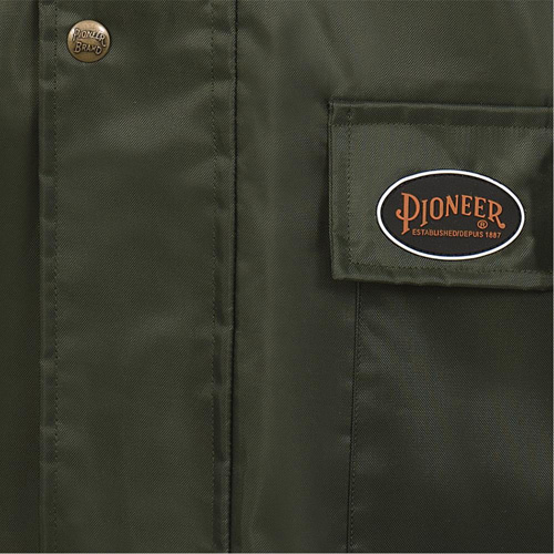 Pioneer V3040340-5XL D8120J Manteau &agrave; capuchon ind&eacute;chirable Nailhead pour planteur d'arbres, Polyester/PVC, 5T-Grand, Vert