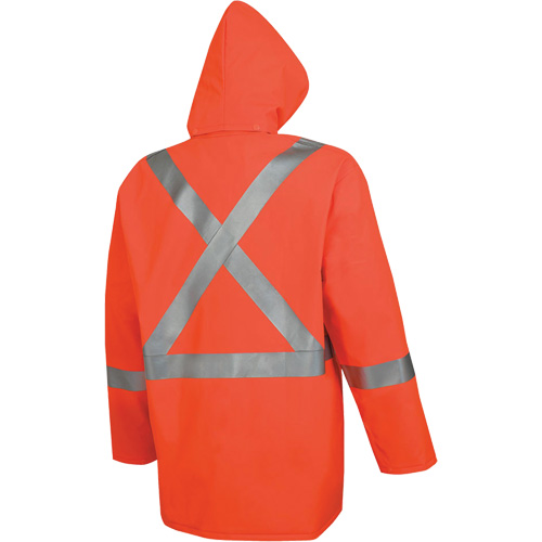 Pioneer V3510860-4XL 576J Veste de pluie ignifuge haute visibilit&eacute;, 4T-Grand, Orange haute visibilit&eacute;