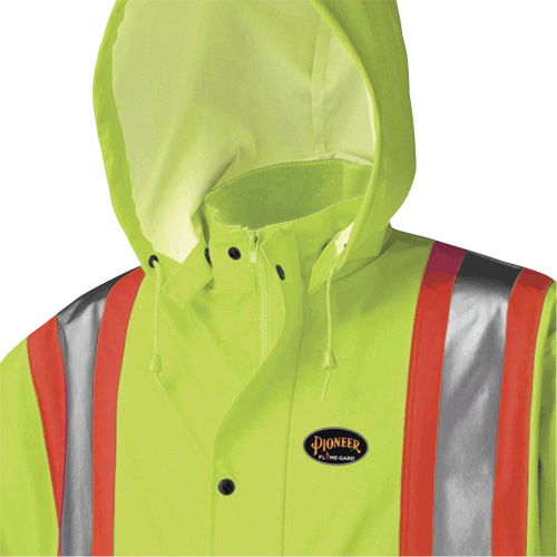 Pioneer V3520360-4XL 5897 Manteau long imperm&eacute;able et ignifuge, 4T-Grand, Jaune lime haute visibilit&eacute;