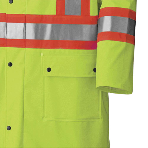 Pioneer V3520360-4XL 5897 Manteau long imperm&eacute;able et ignifuge, 4T-Grand, Jaune lime haute visibilit&eacute;