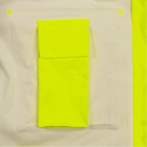 Pioneer V3520660-XS 5881 Manteau de pluie ignifuge et protection contre les &eacute;clats d'arc &eacute;lectrique, T-petit, Jaune haute visibilit&eacute;, 10 cal/cm²