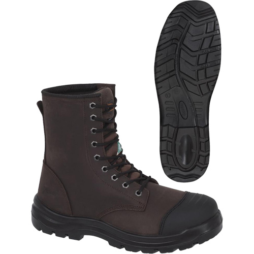 Pioneer V4610330-9 1028 Bottes de travail 8" marron, Cuir, Embout Acier, Taille 9