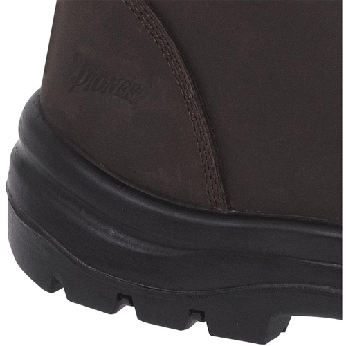 Pioneer V4610330-9 1028 Bottes de travail 8" marron, Cuir, Embout Acier, Taille 9