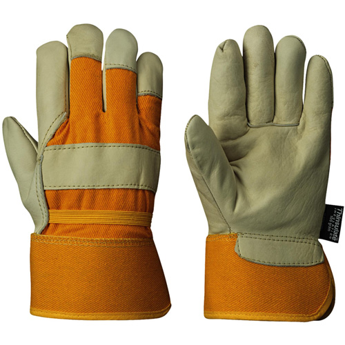 Pioneer V5081400-O/S 632 Insulated Fitter's Gloves, One Size, Grain Cowhide Palm, Boa Inner Lining