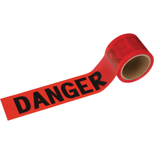 Pioneer V6310160-O/S 388 Danger Tape, Bilingual, 3" W x 200' L, 1.5 mils, Black on Red