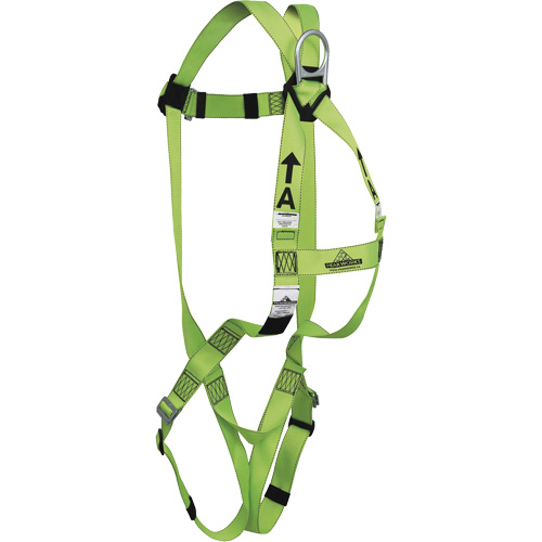 Peakworks V8001000 FBH-10002A Compliance Series Safety Harness, CSA Certified, Class A, 400 lbs. Cap.