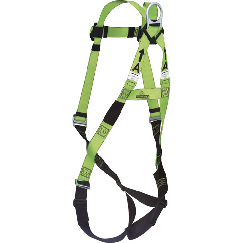 Peakworks V8002000 FBH-10000A Contractor Series Safety Harness, CSA Certified, Class A, 400 lbs. Cap.